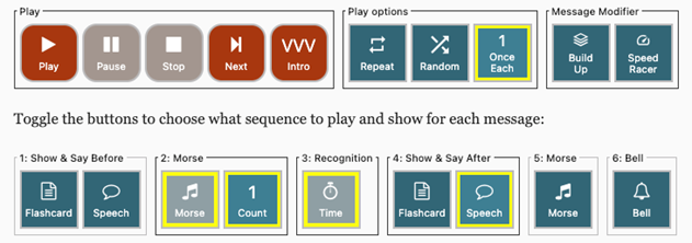 Screenshot of controls set as described above